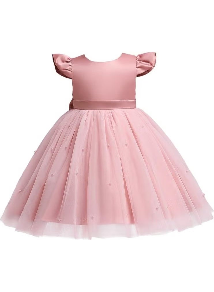 Masho Trend Pink Tulle Ballgown Dress - Image 1